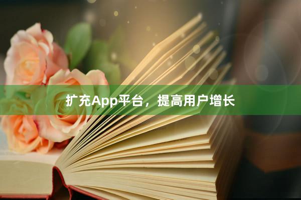 扩充App平台，提高用户增长